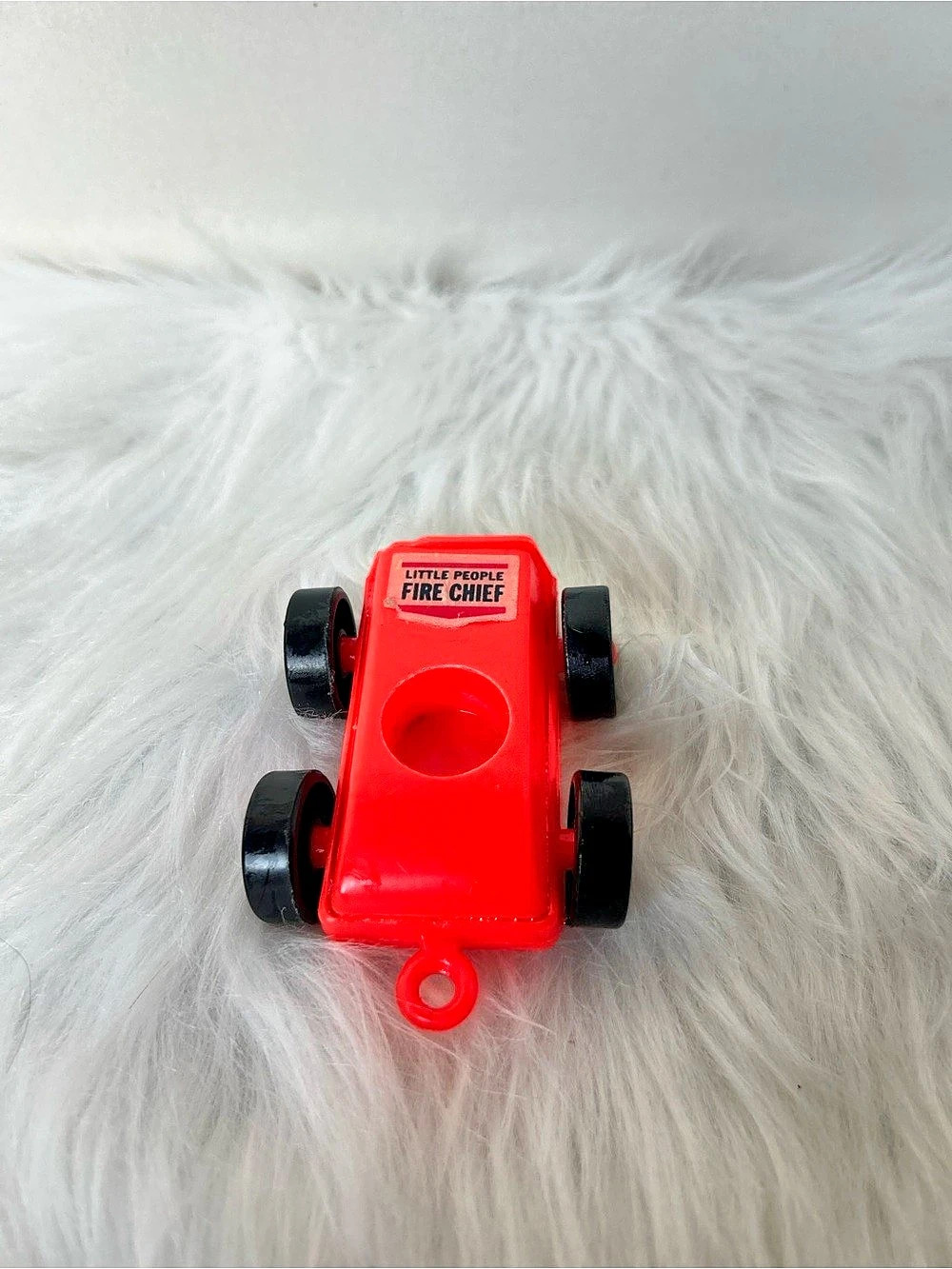 Fisher-Price Little People Fire Chief Car Red & Black